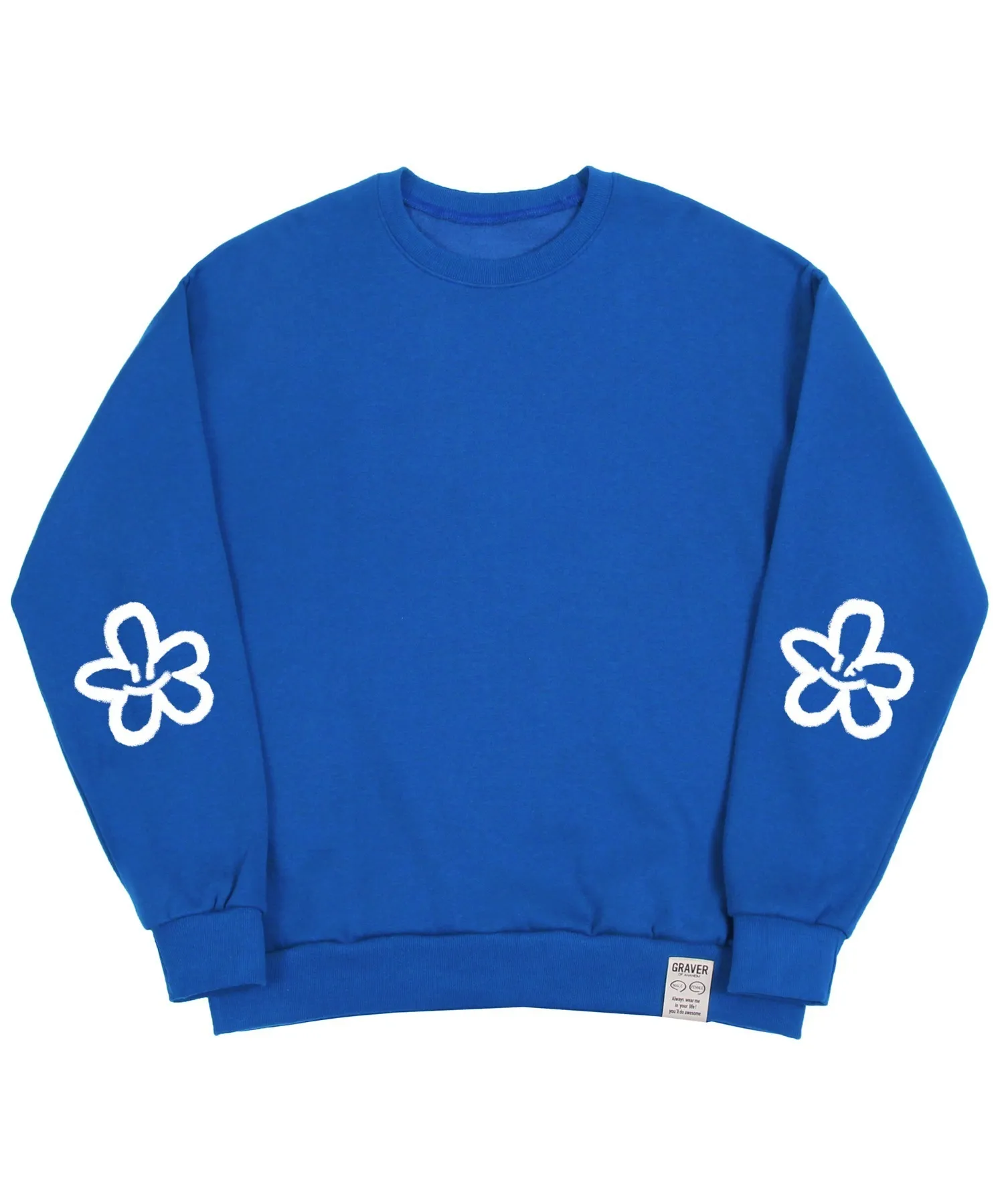 GRAVER™ Elbow Spray Flower Smile Sweatshirt