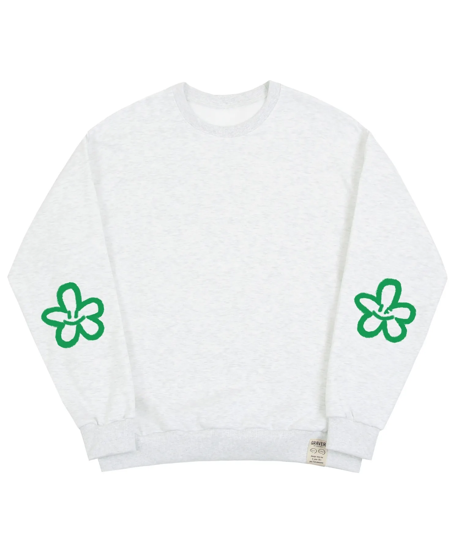 GRAVER™ Elbow Spray Flower Smile Sweatshirt