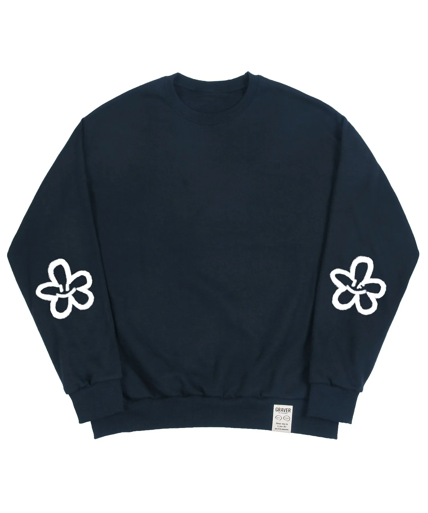 GRAVER™ Elbow Spray Flower Smile Sweatshirt