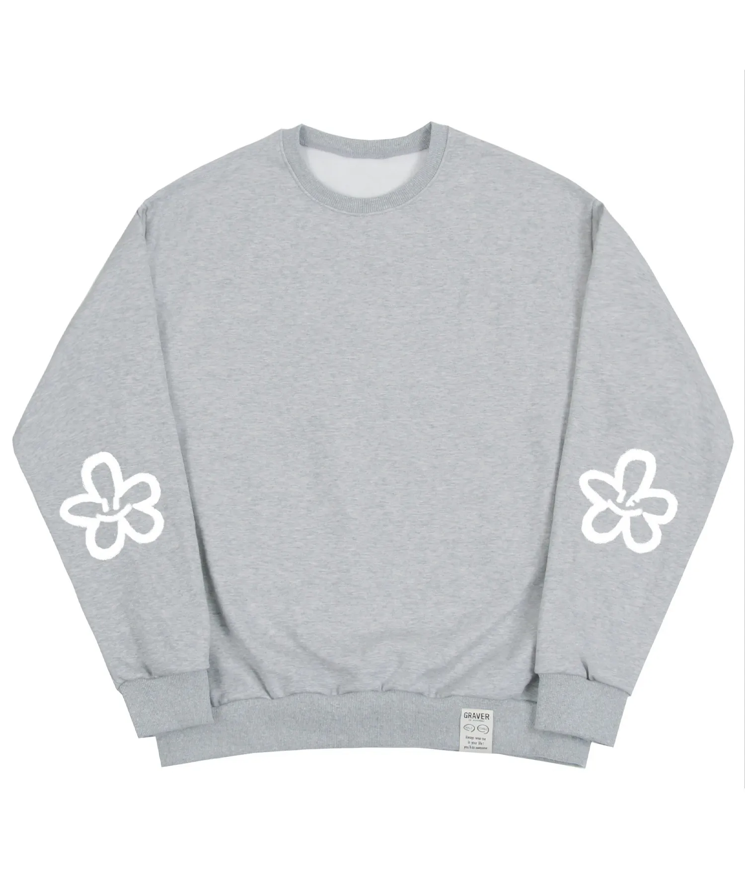 GRAVER™ Elbow Spray Flower Smile Sweatshirt