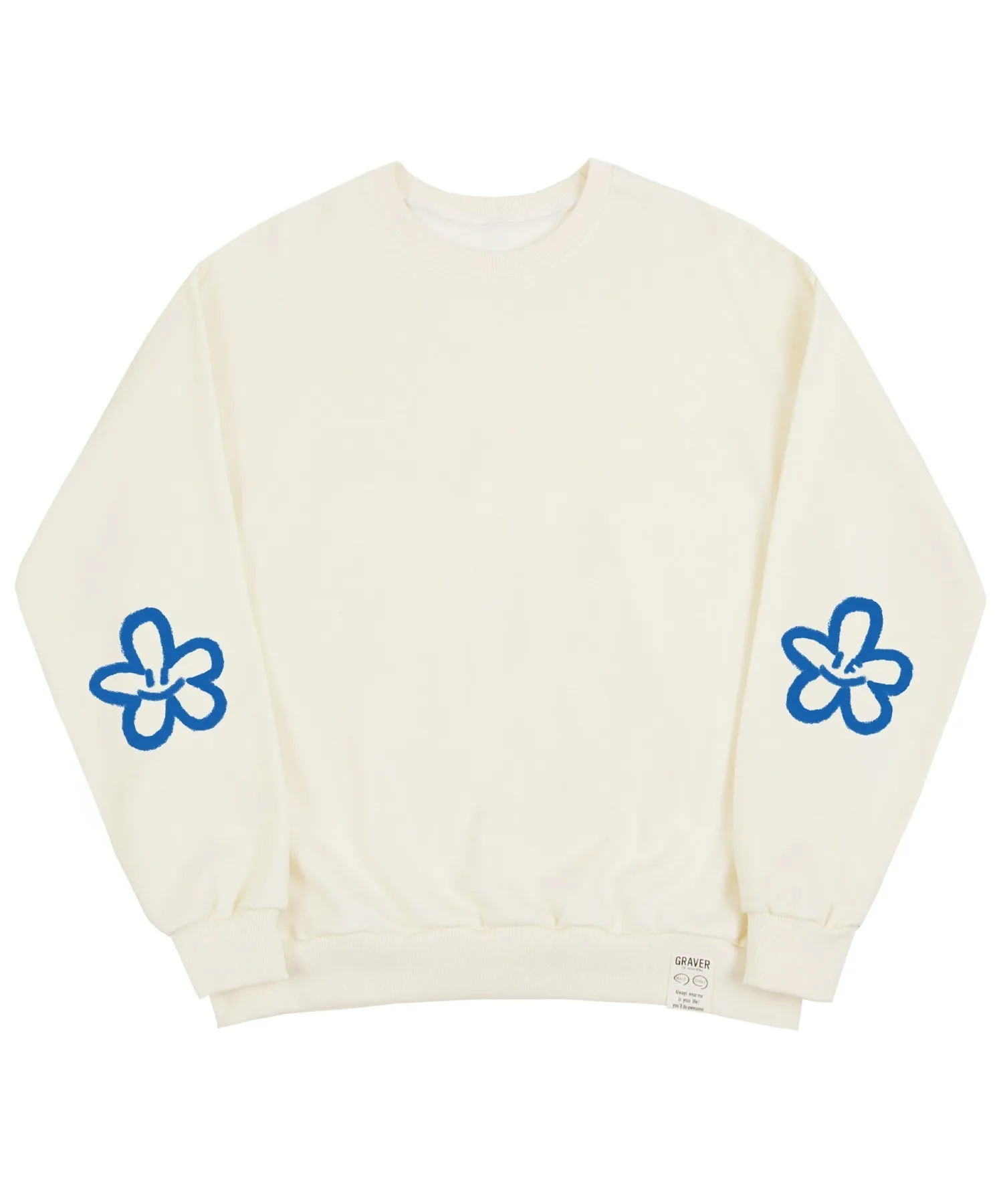 GRAVER™ Elbow Spray Flower Smile Sweatshirt