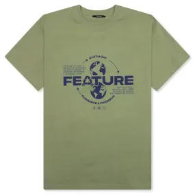 Green Earth T-Shirt - Olive Green