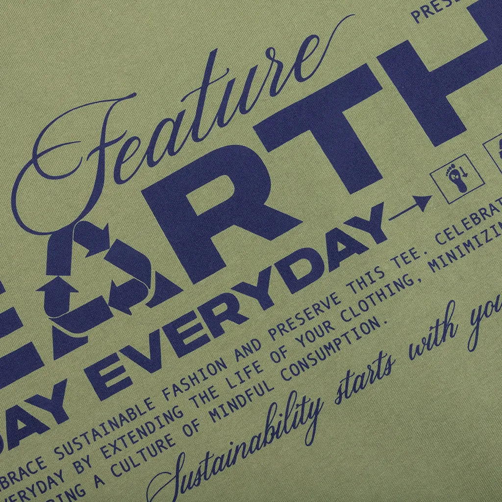 Green Earth T-Shirt - Olive Green