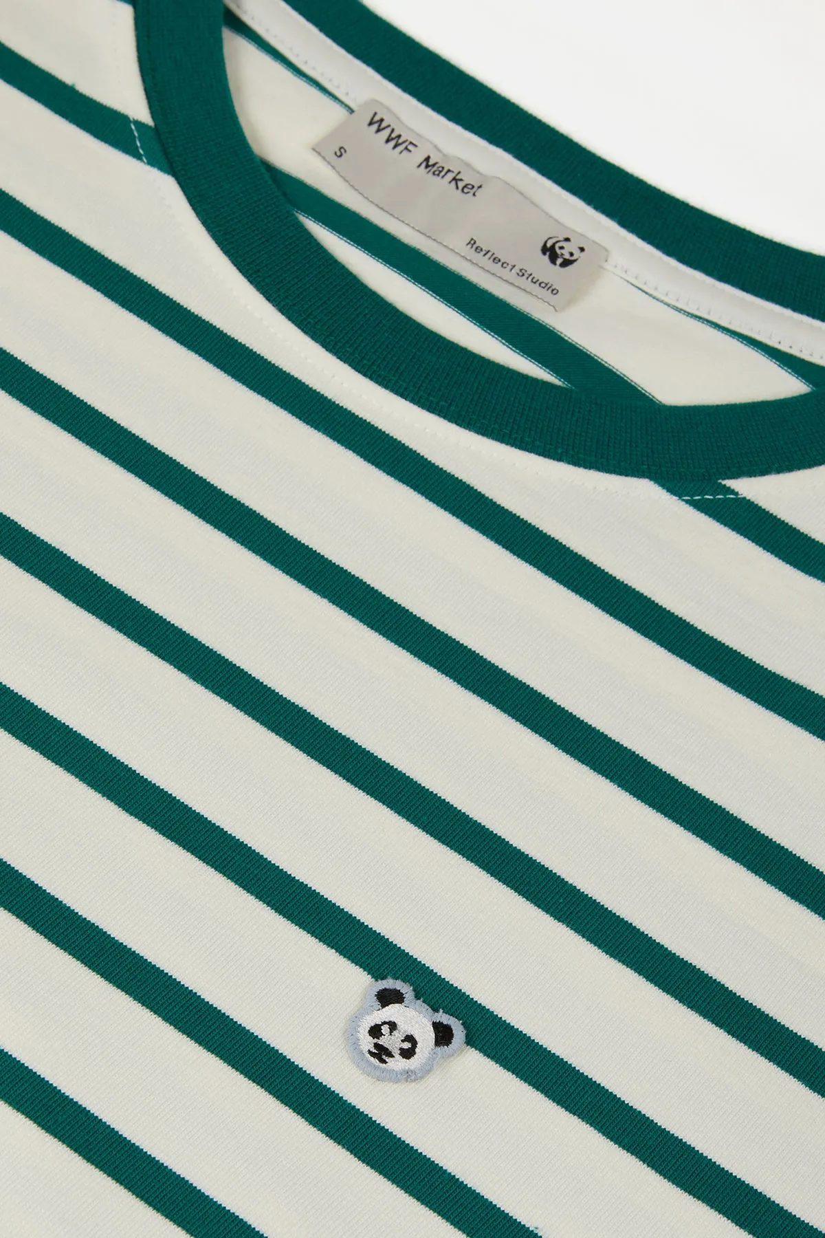 Green/Cream Panda Supreme Long Sleeve T-Shirt