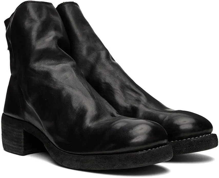 Guidi Black 796Z Zip Boots