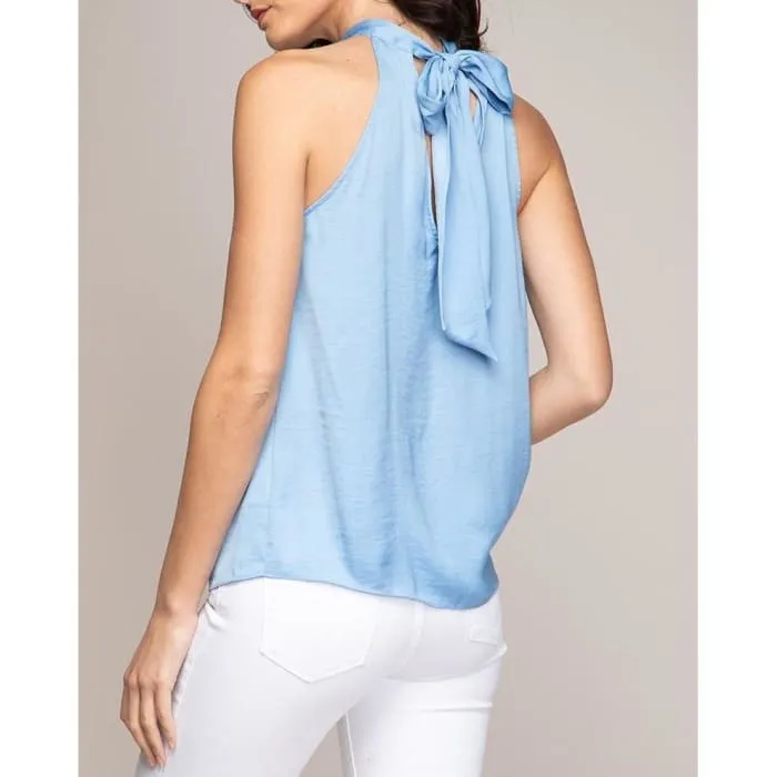 Halter Top with Neck Tie.