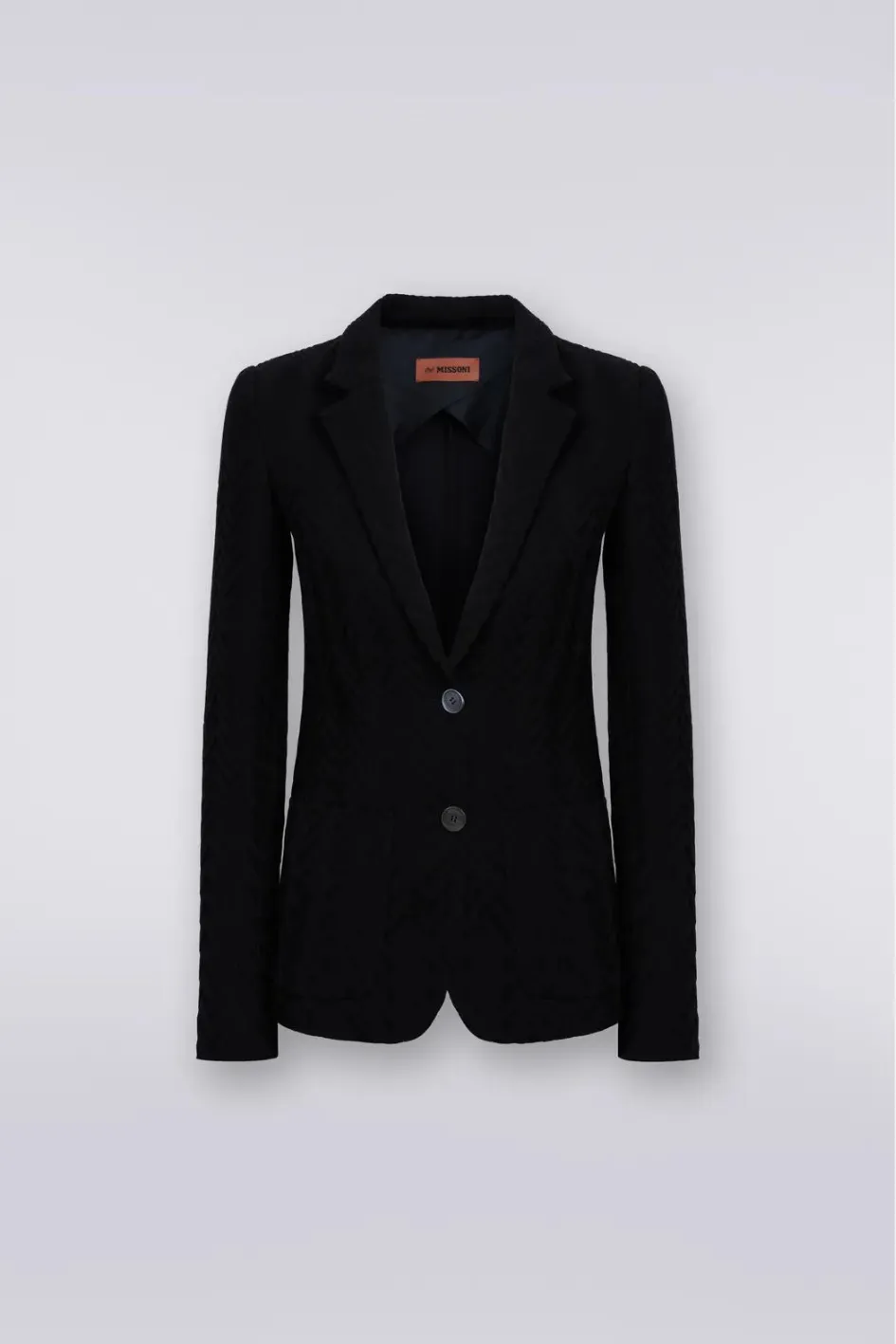 Hand Knitted Blazer with Lapel Collar