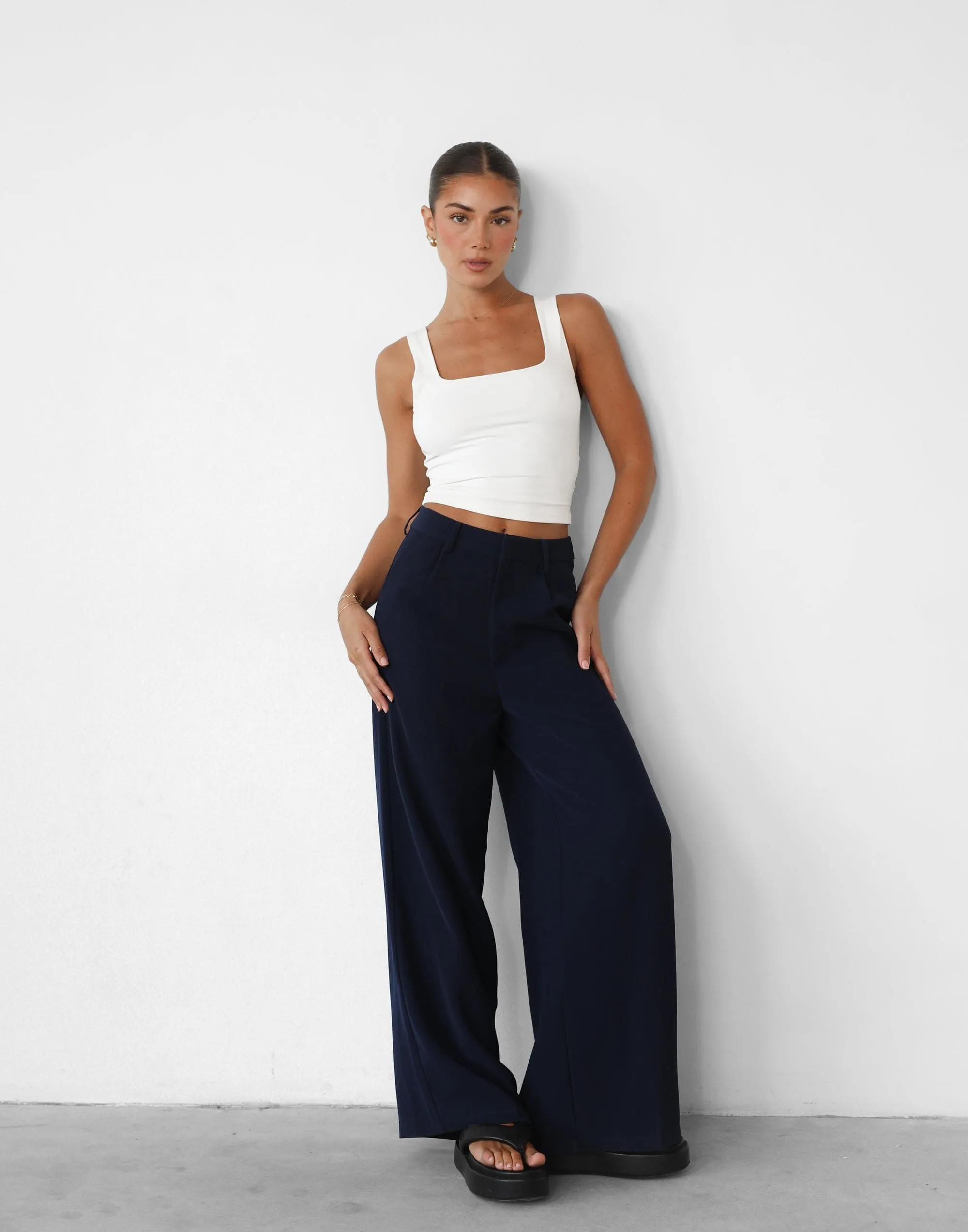 Harper Navy Pants