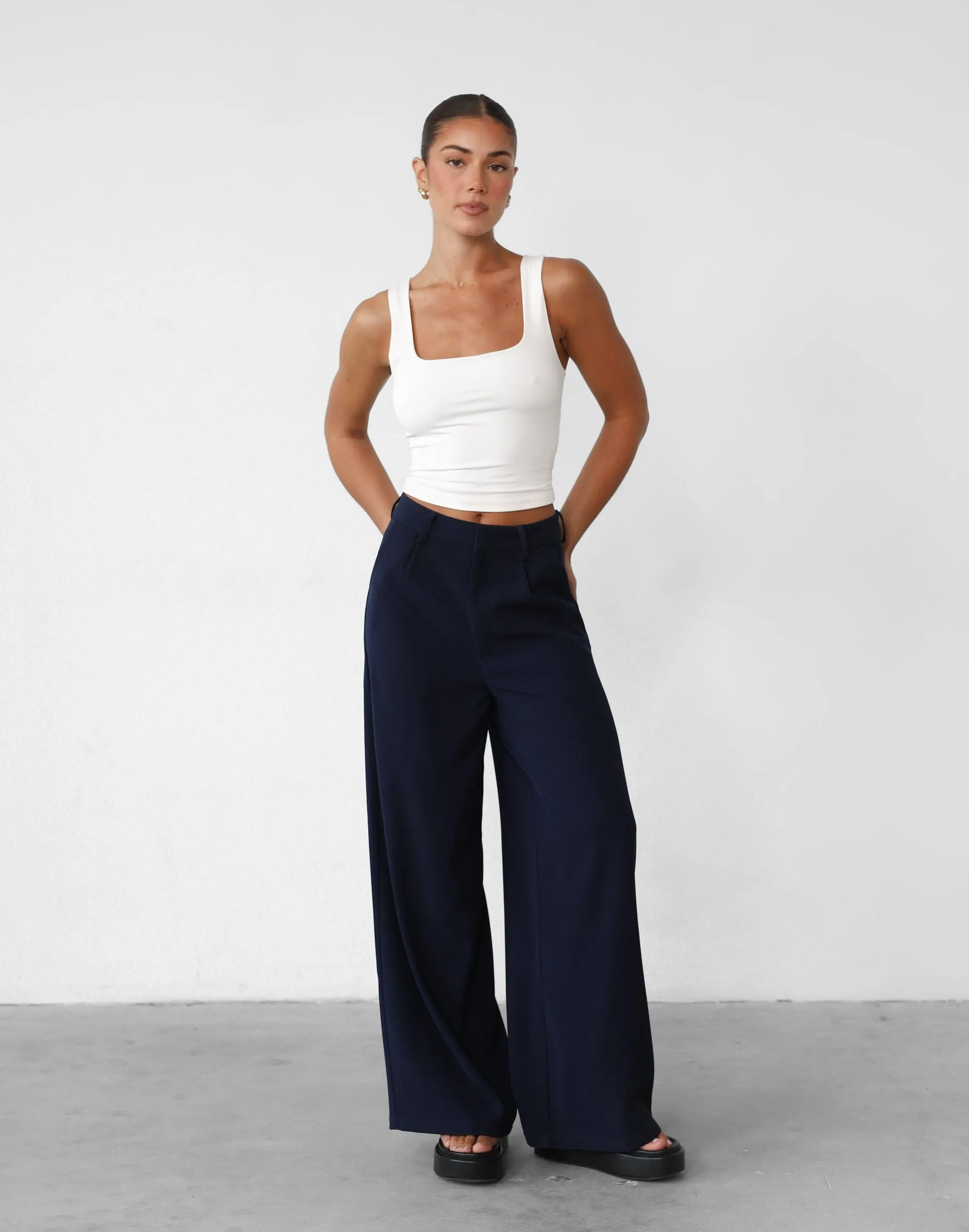 Harper Navy Pants