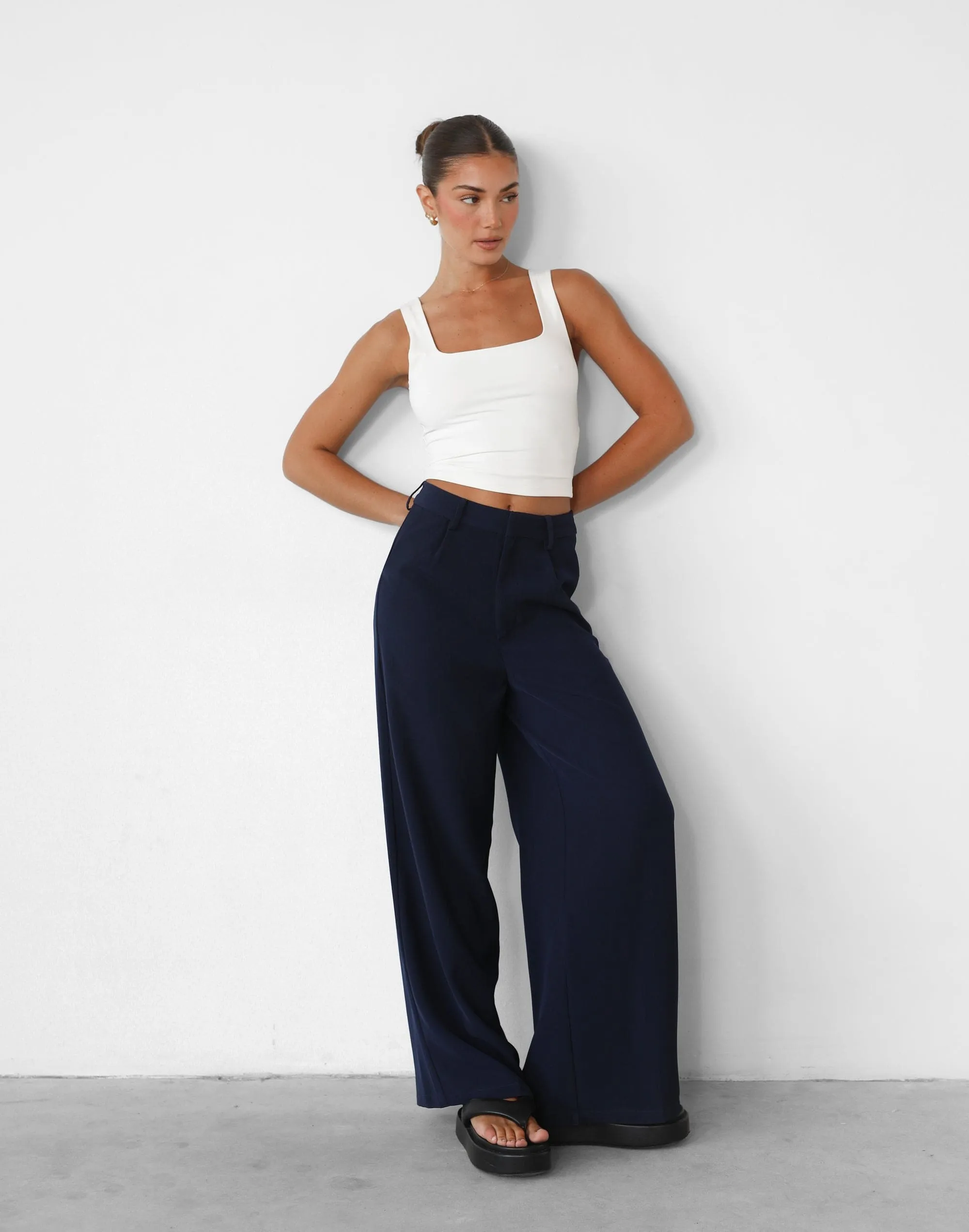 Harper Navy Pants