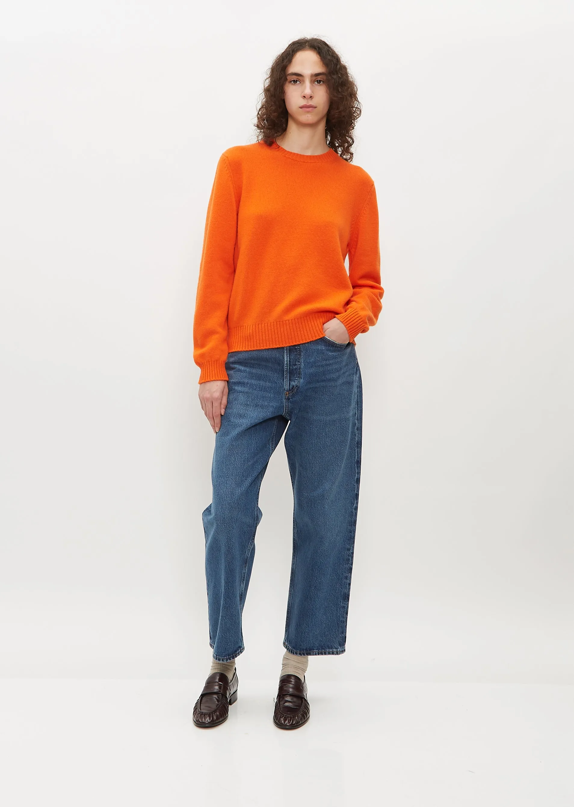 Hepburn Boyfriend Crew Sweater — Strobe