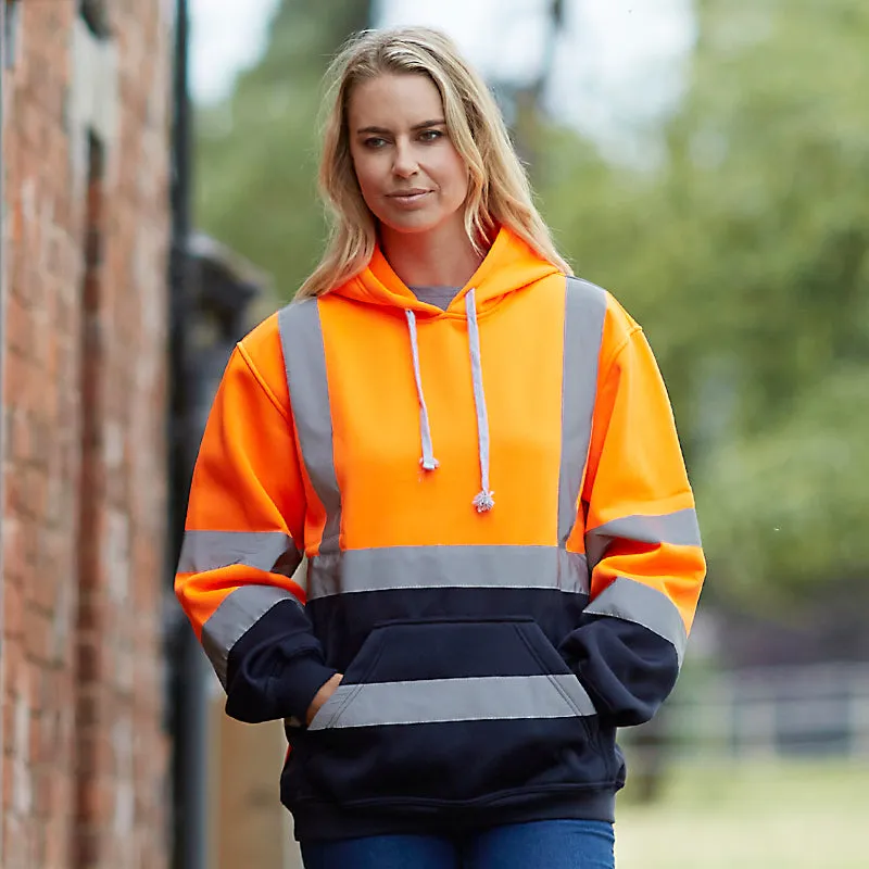 Hi-vis pull-over hoodie (YK032) by Yoko