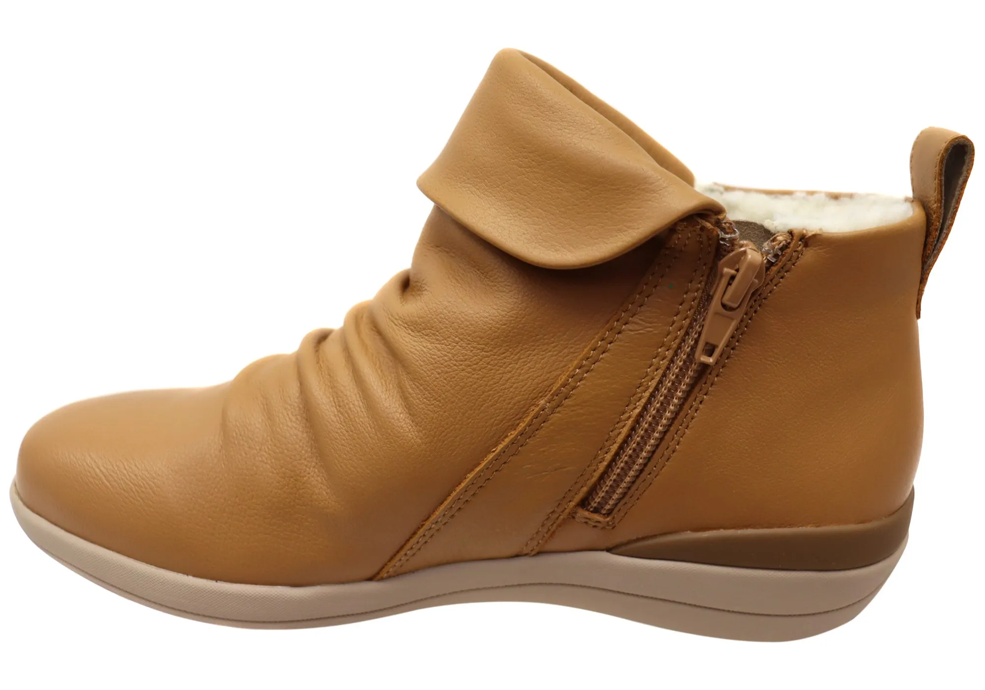 Homyped Glee Womens Comfortable Supportive Leather Ankle Boots