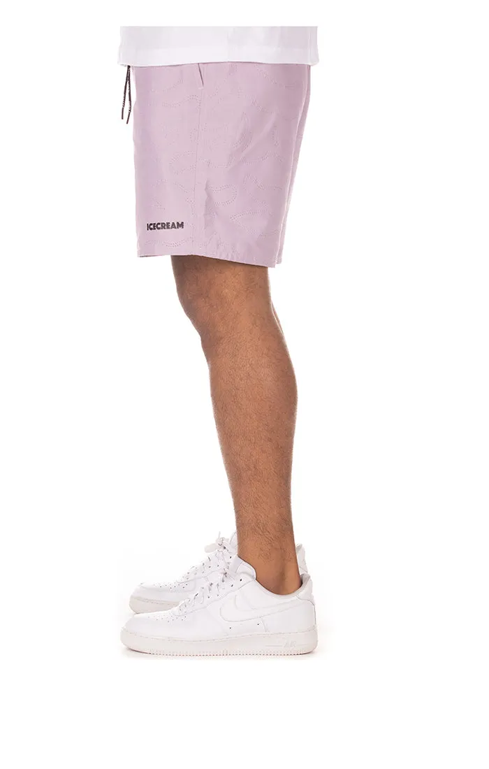 Ice Cream Dog Shorts - Lavender Frost