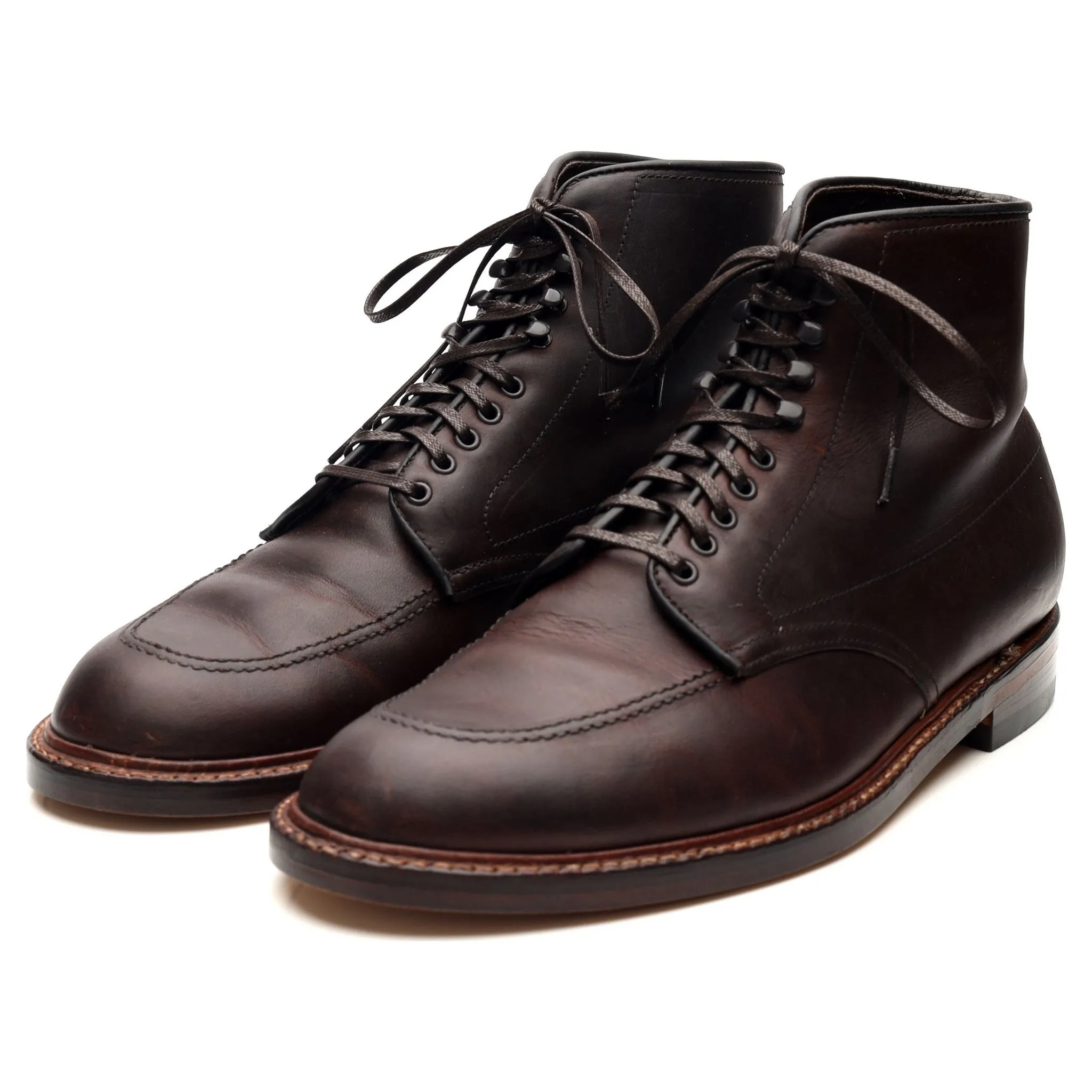 'Indy' Dark Brown Leather Boots UK 8 US 8.5