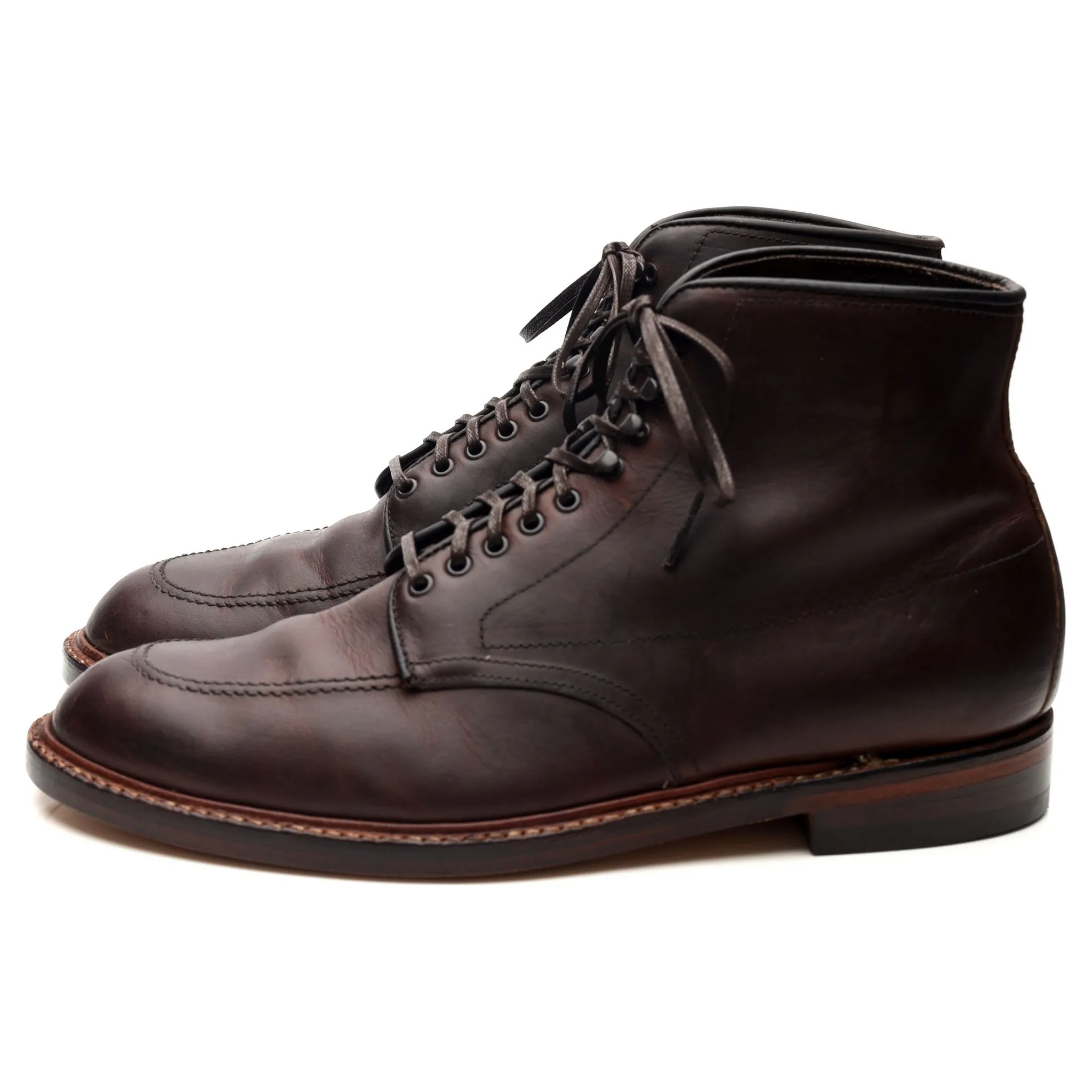 'Indy' Dark Brown Leather Boots UK 8 US 8.5