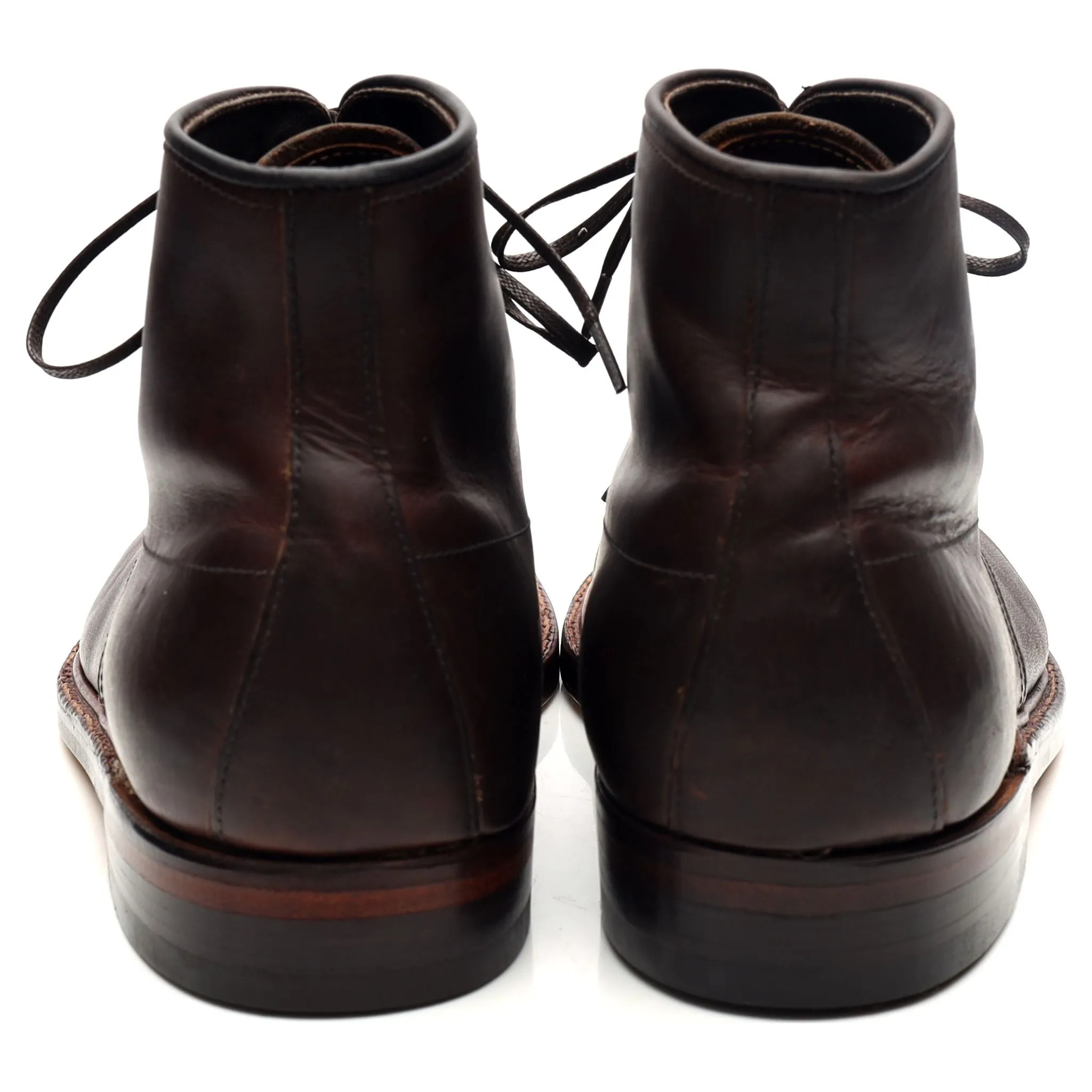 'Indy' Dark Brown Leather Boots UK 8 US 8.5