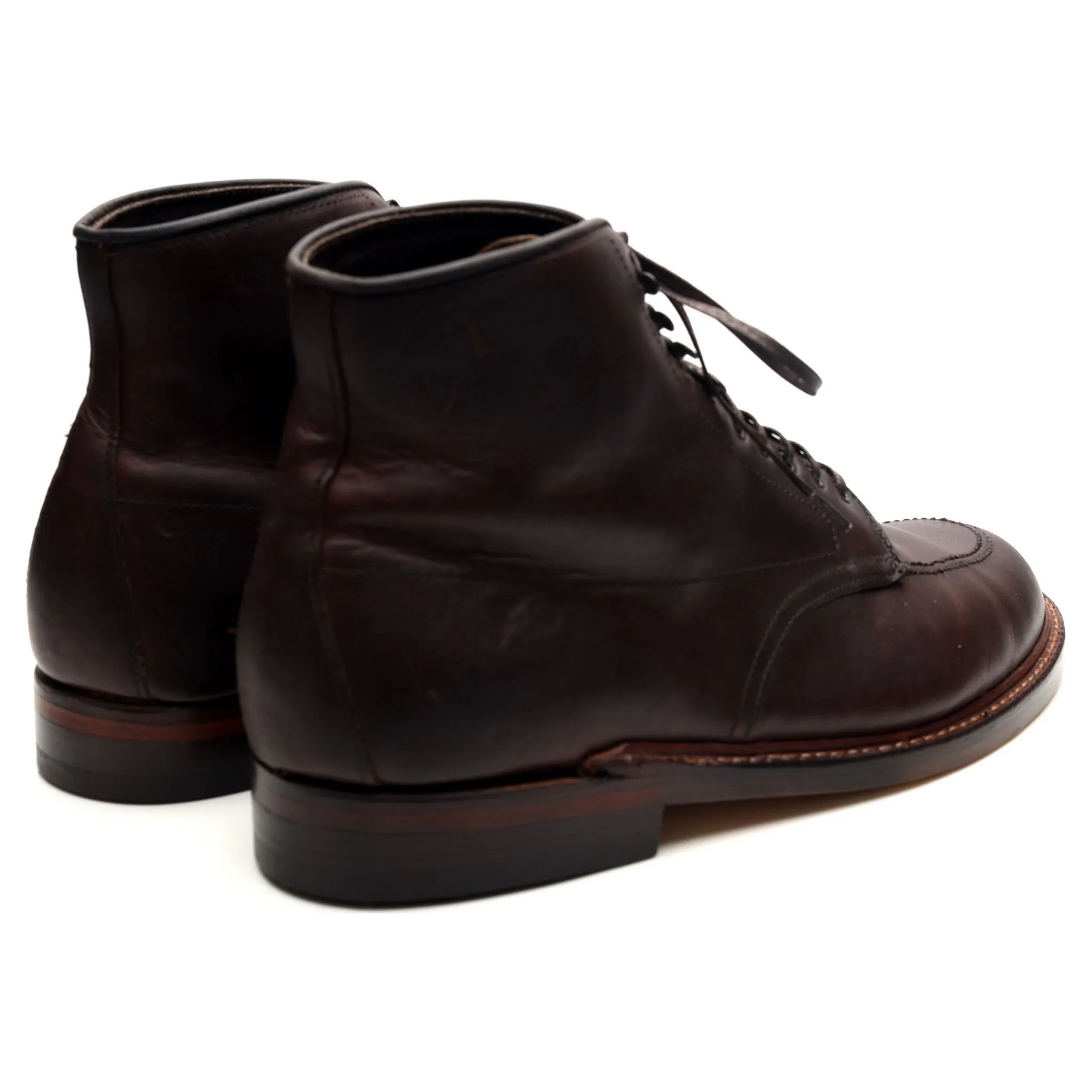 'Indy' Dark Brown Leather Boots UK 8 US 8.5