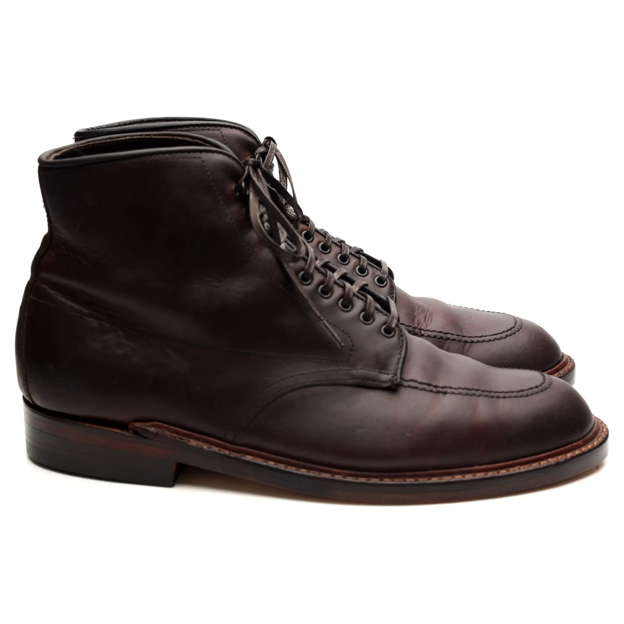 'Indy' Dark Brown Leather Boots UK 8 US 8.5