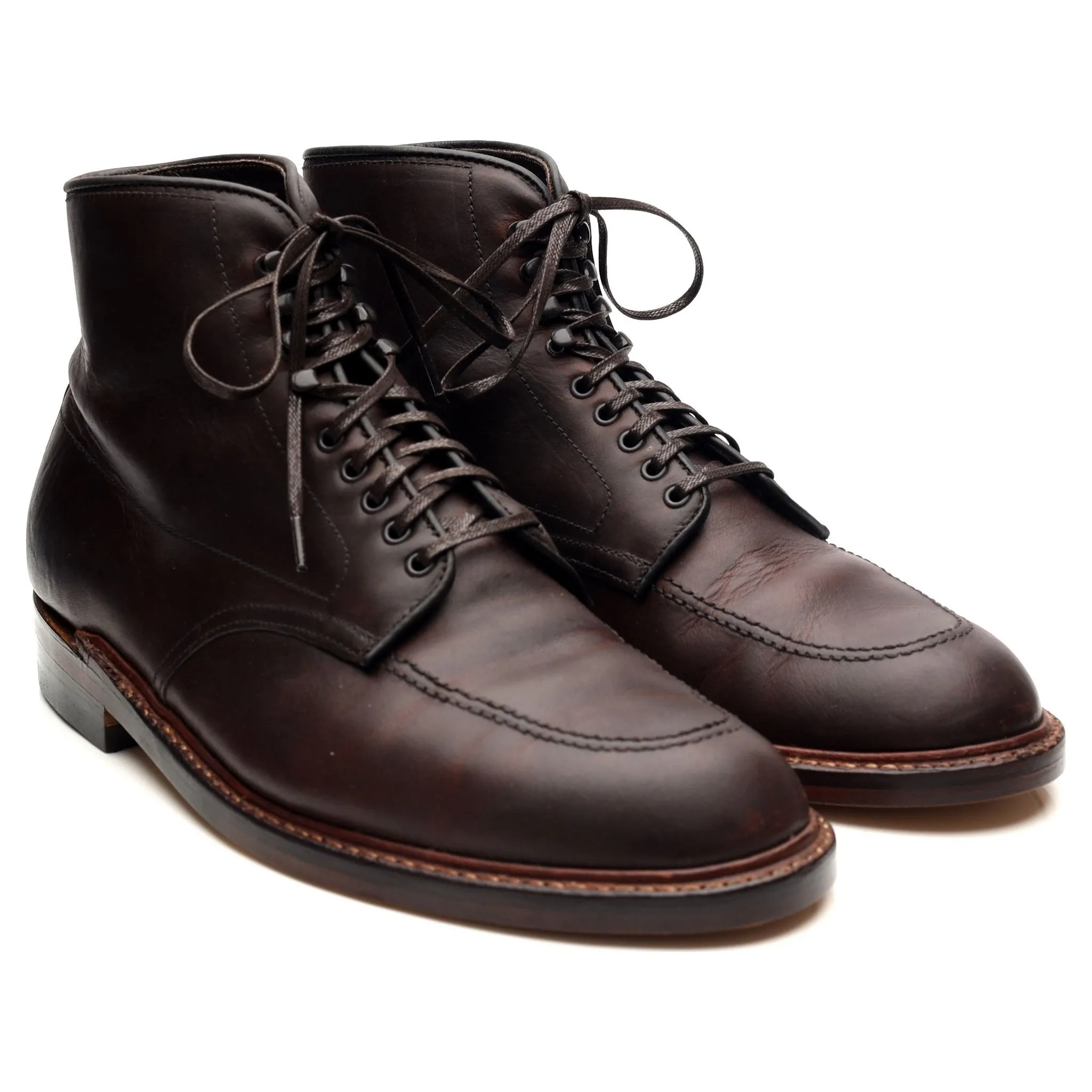 'Indy' Dark Brown Leather Boots UK 8 US 8.5