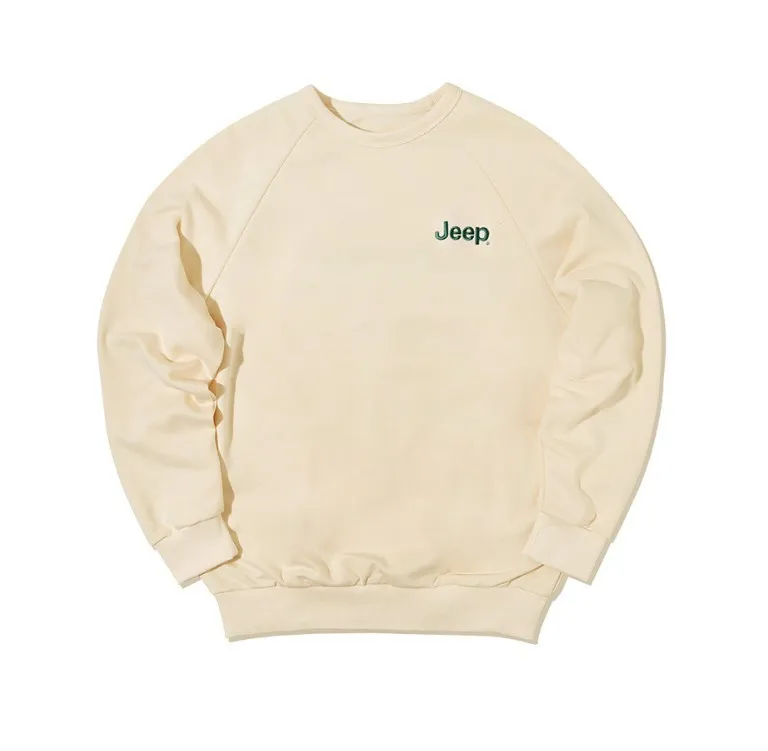 JEEP | Unisex Street Style Long Sleeve Cotton Shirt with Oversized Logo