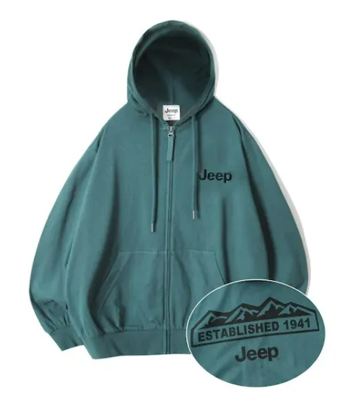 Jeep Unisex Long Sleeves Plain Cotton Logo Street Style