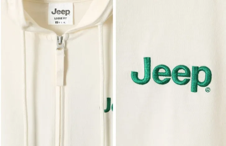 Jeep Unisex Long Sleeves Plain Cotton Logo Street Style