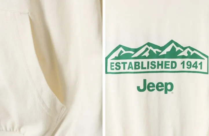 Jeep Unisex Long Sleeves Plain Cotton Logo Street Style