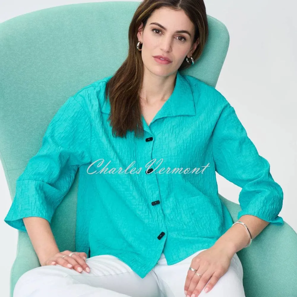 Joseph Ribkoff Jacquard Blouse - Style 231256 (Palm Springs)