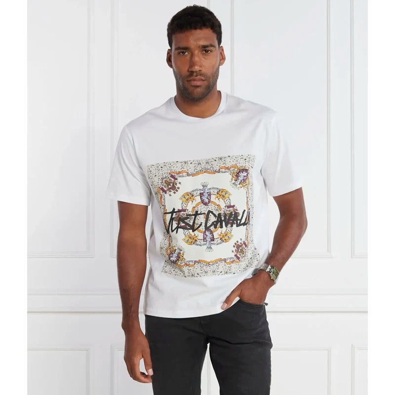 Just Cavalli 75Oahf05 Cj200 R Scudetti T-Shirt - White