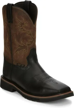 Justin Mens Boots SE4818 11 Driller Comp Toe" Black