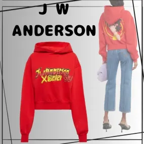 JW Anderson Cotton Logo Long Sleeves Street Style