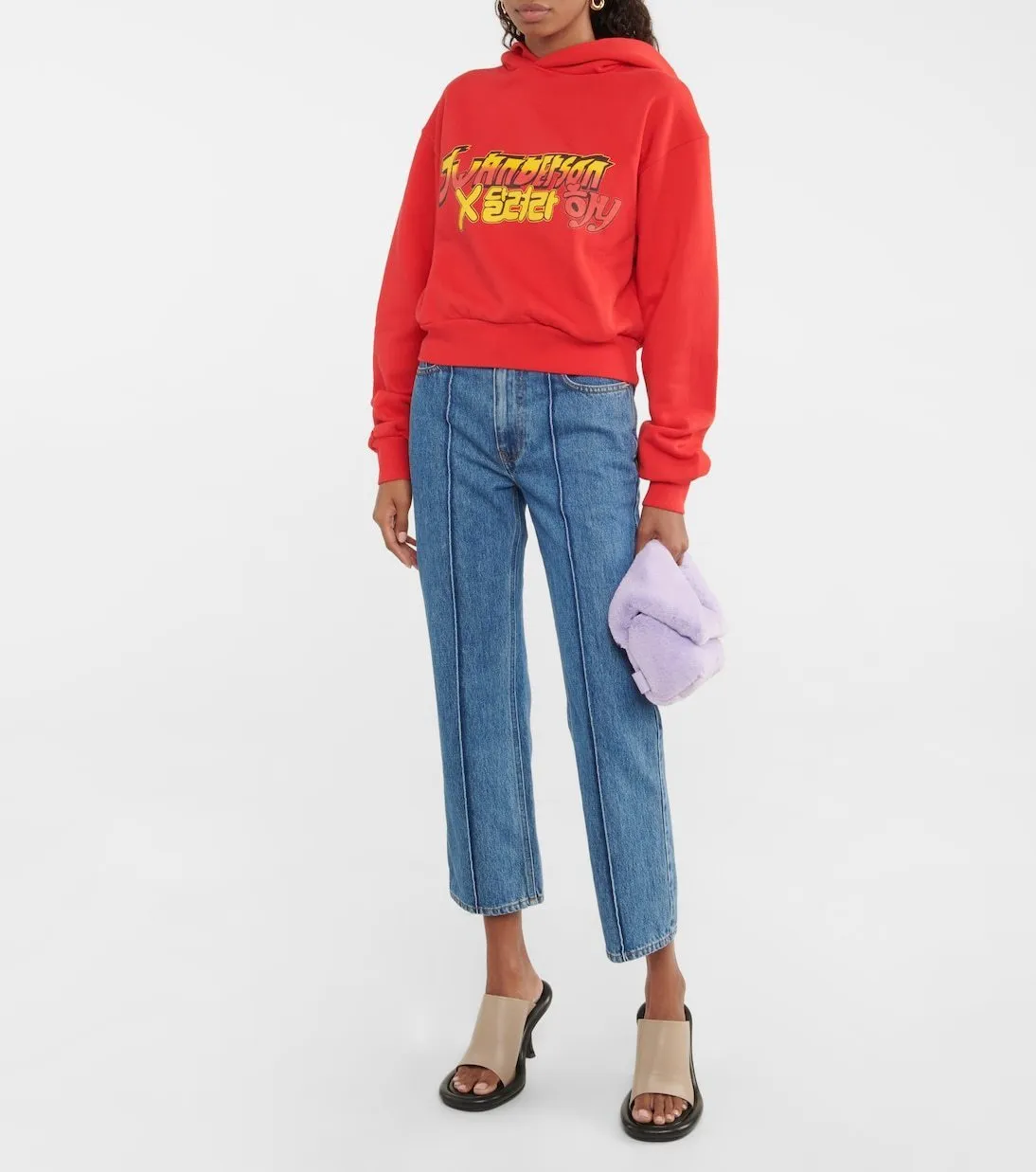 JW Anderson Cotton Logo Long Sleeves Street Style