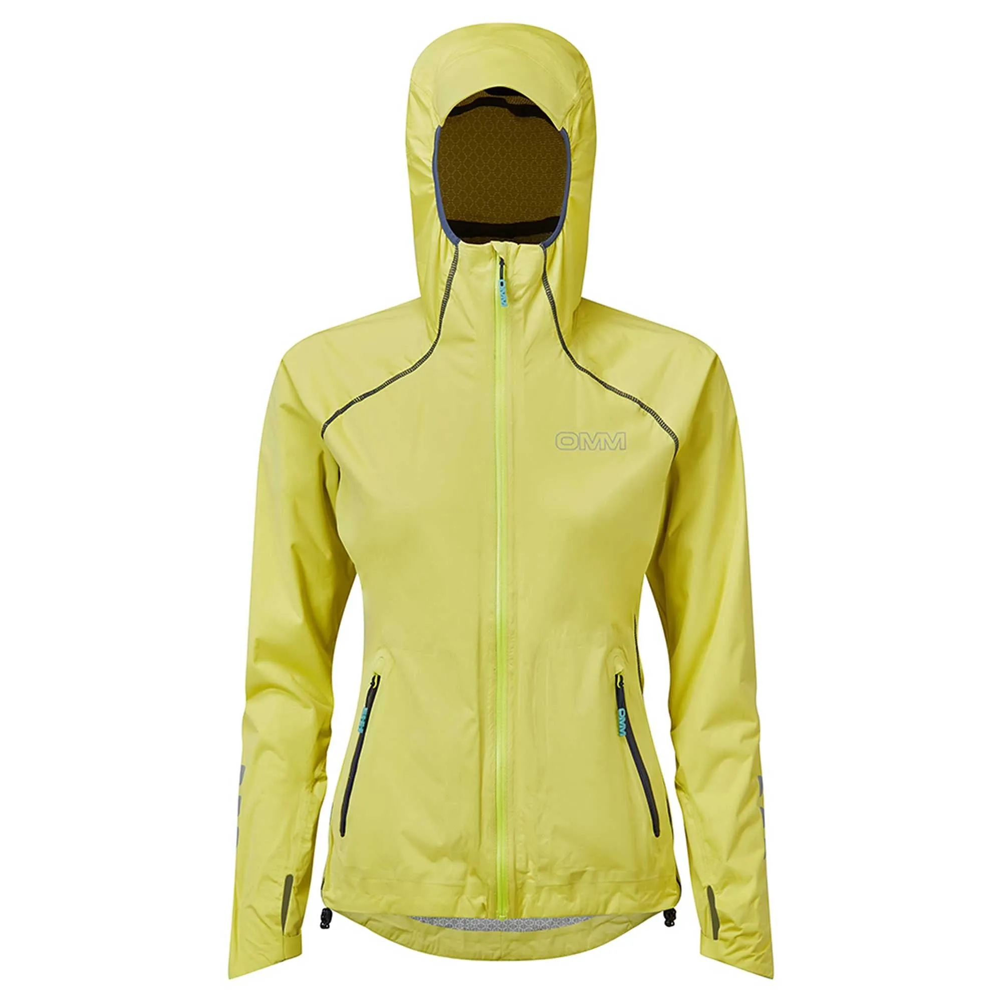 Kamleika Yellow Women's Waterproof Running Jacket with Stretch from OMM