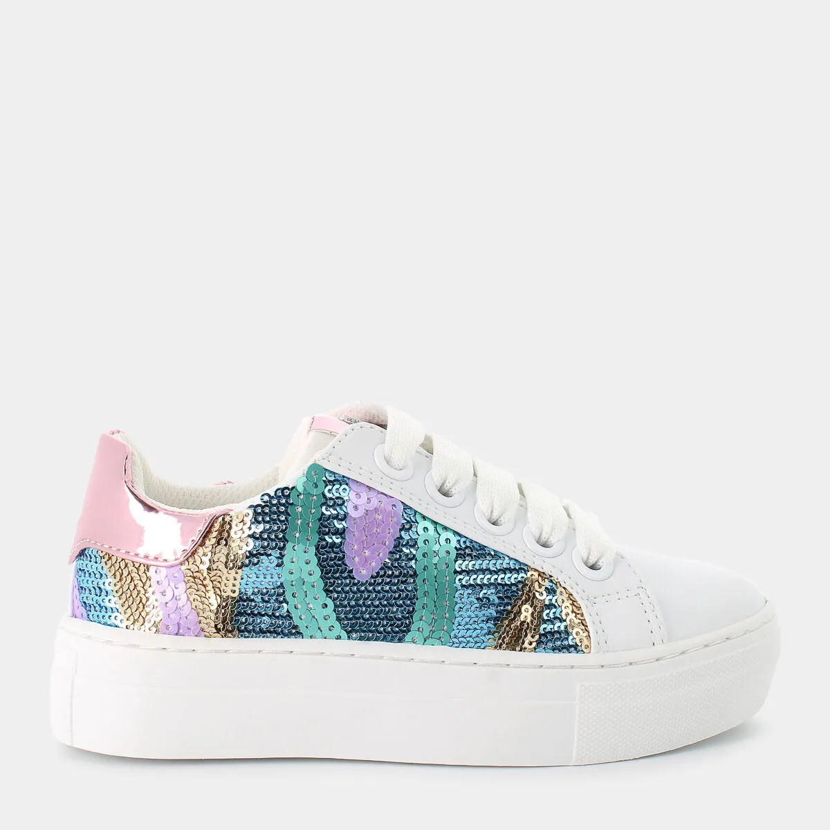 KRUGBIANCO MULTICOLOR PAILETTES SNEAKERS