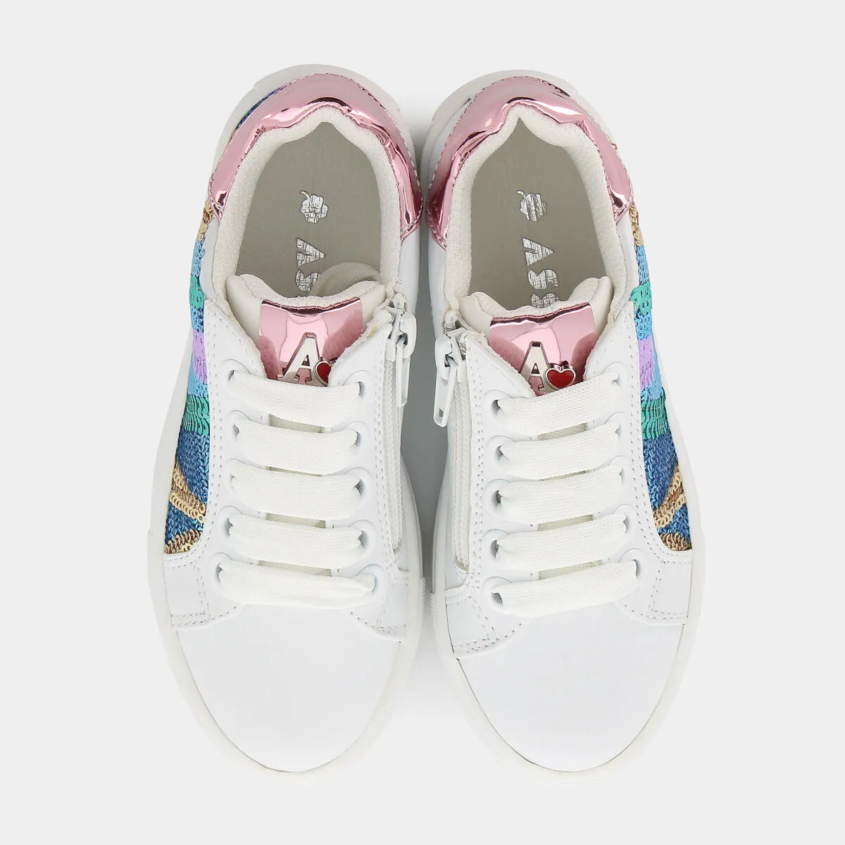 KRUGBIANCO MULTICOLOR PAILETTES SNEAKERS