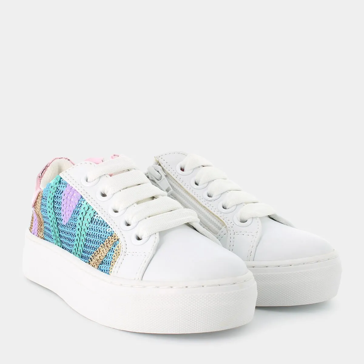 KRUGBIANCO MULTICOLOR PAILETTES SNEAKERS