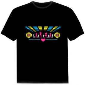 LED Sound Activated T Shirt