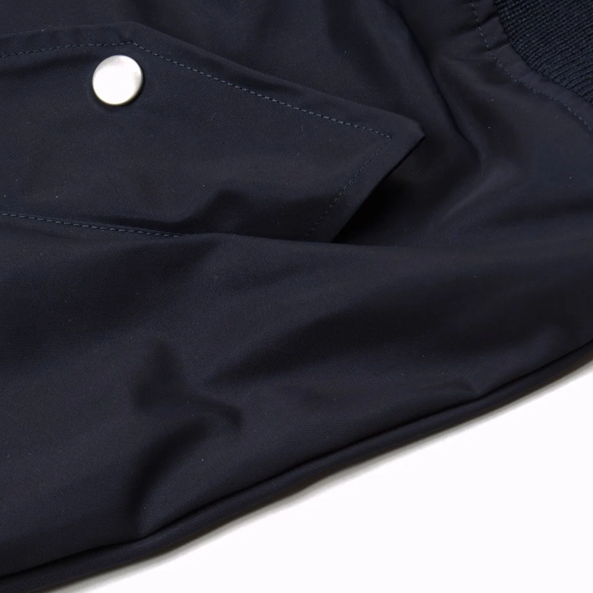 Legacy Harrington Jacket - Navy Nylon Half-Zip by Our Tech