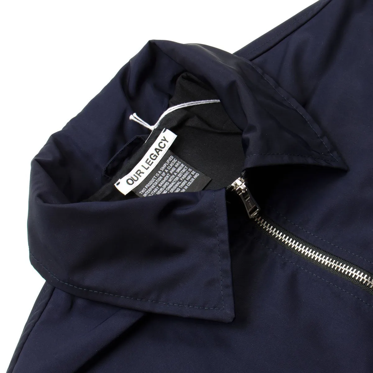 Legacy Harrington Jacket - Navy Nylon Half-Zip by Our Tech