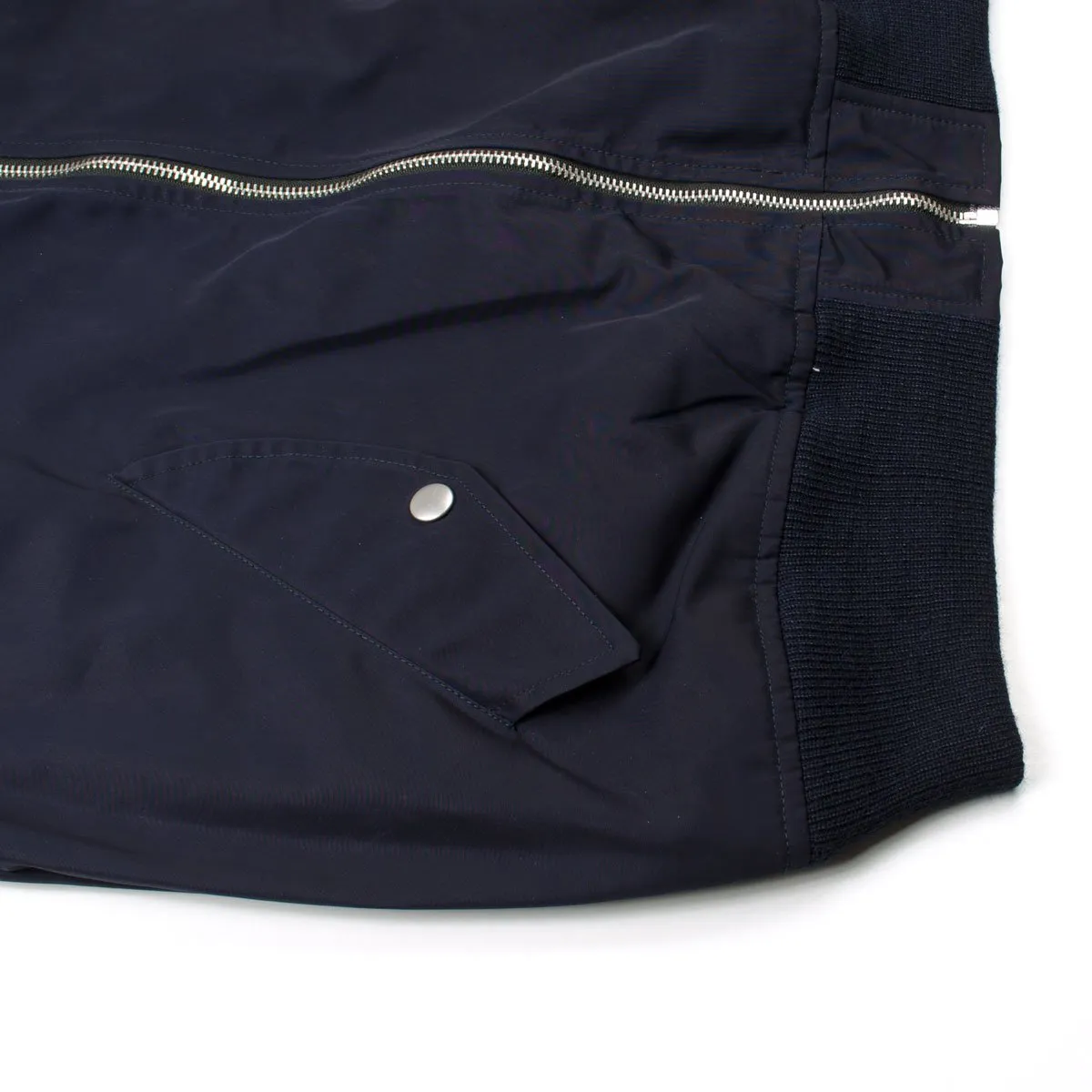 Legacy Harrington Jacket - Navy Nylon Half-Zip by Our Tech