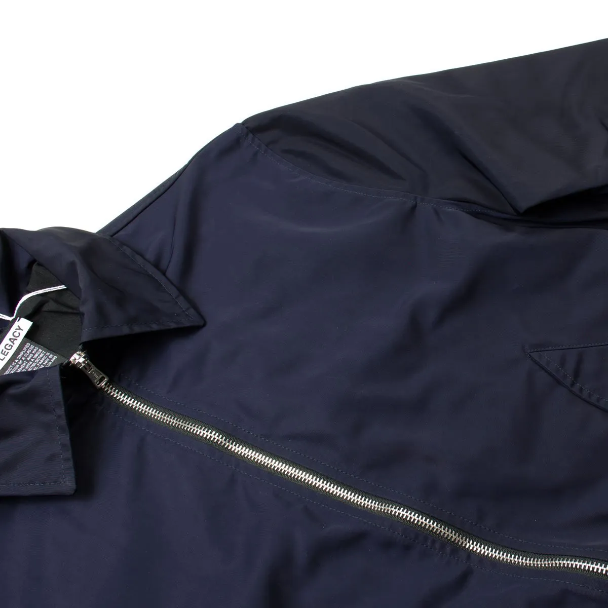 Legacy Harrington Jacket - Navy Nylon Half-Zip by Our Tech