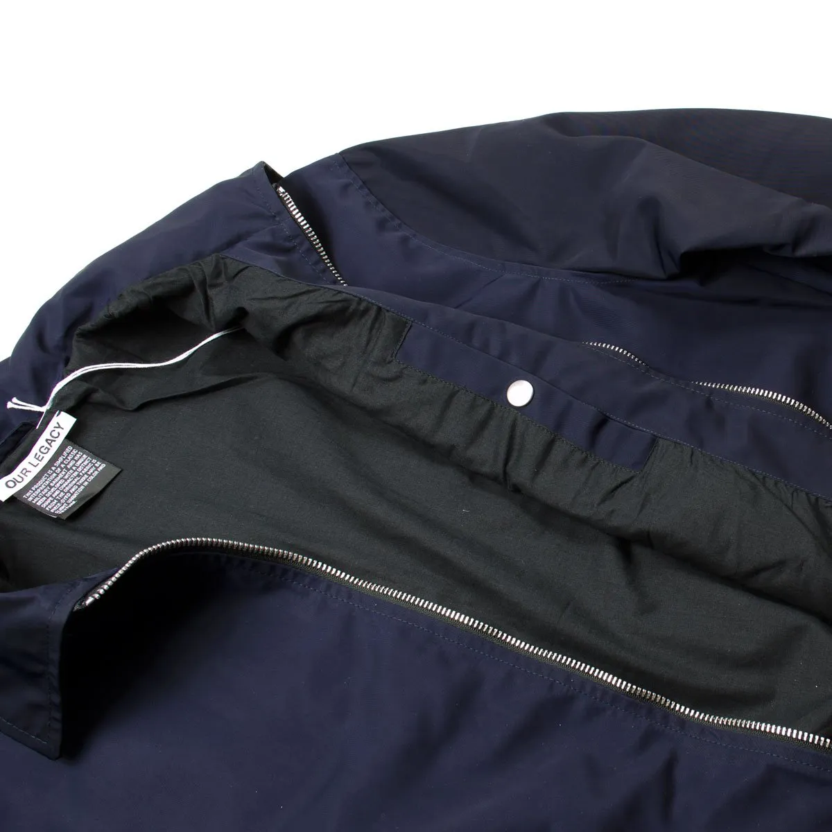 Legacy Harrington Jacket - Navy Nylon Half-Zip by Our Tech