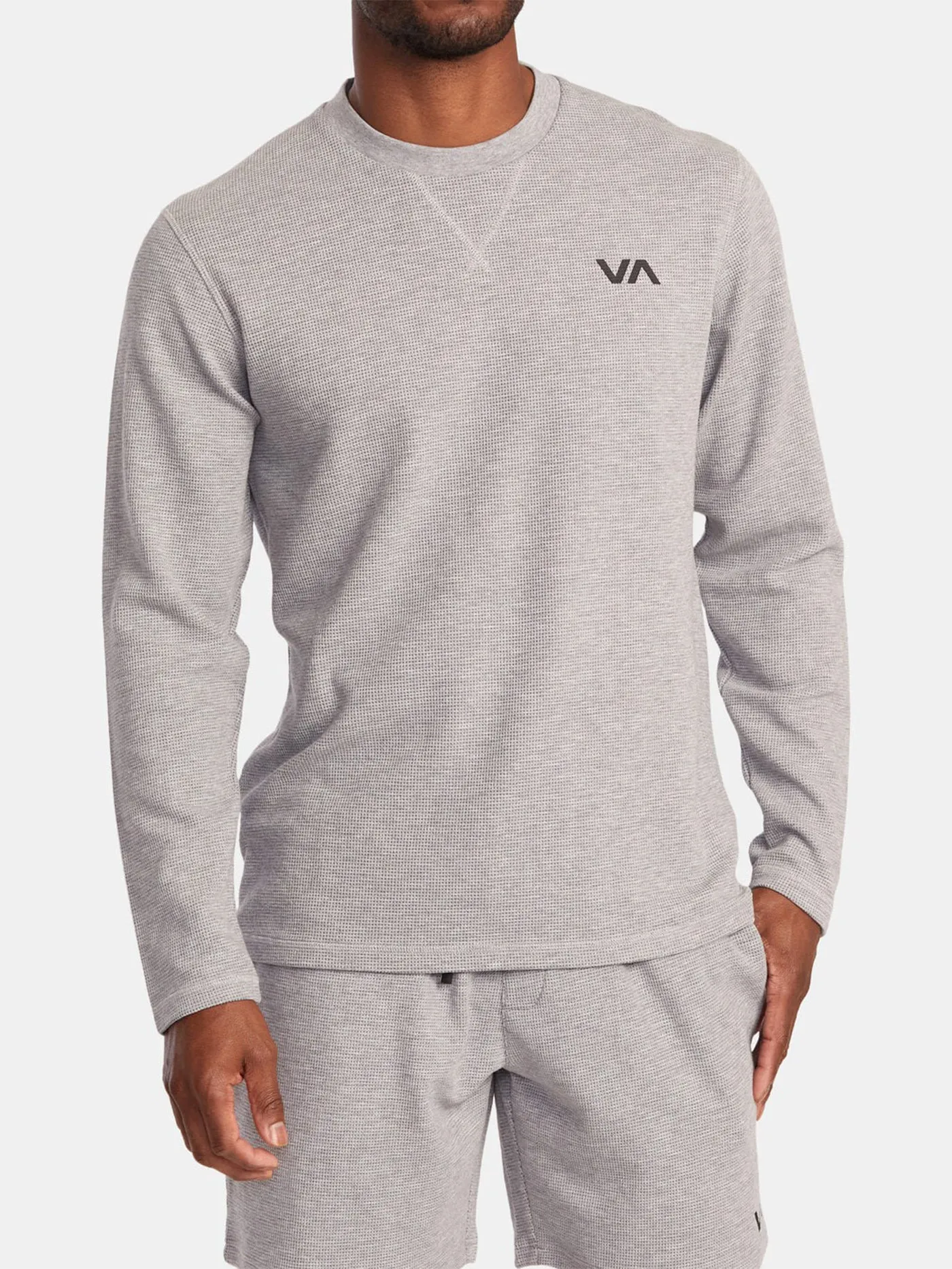 Long Sleeve T-Shirt with VA Cable Waffle Design