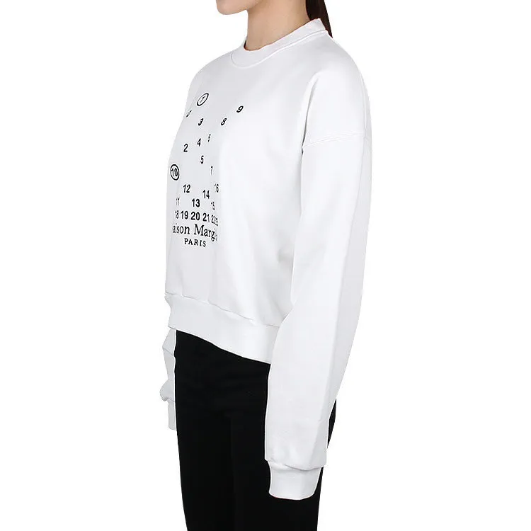 Maison Margiela Sweatshirt | Street Style U-Neck Long Sleeves Cotton Medium Logo