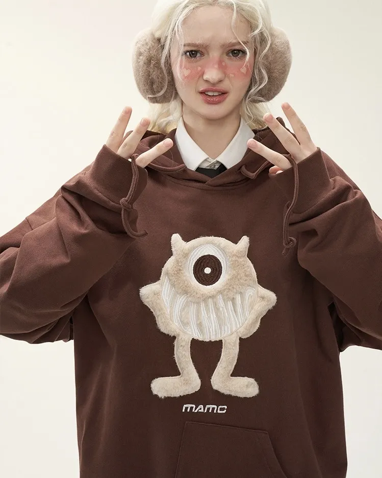 MAMC | Long Sleeves Cotton Oversized Logo - Street Style