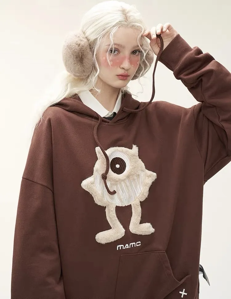 MAMC | Long Sleeves Cotton Oversized Logo - Street Style