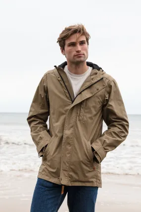 Men's Wax Jacket in Khaki