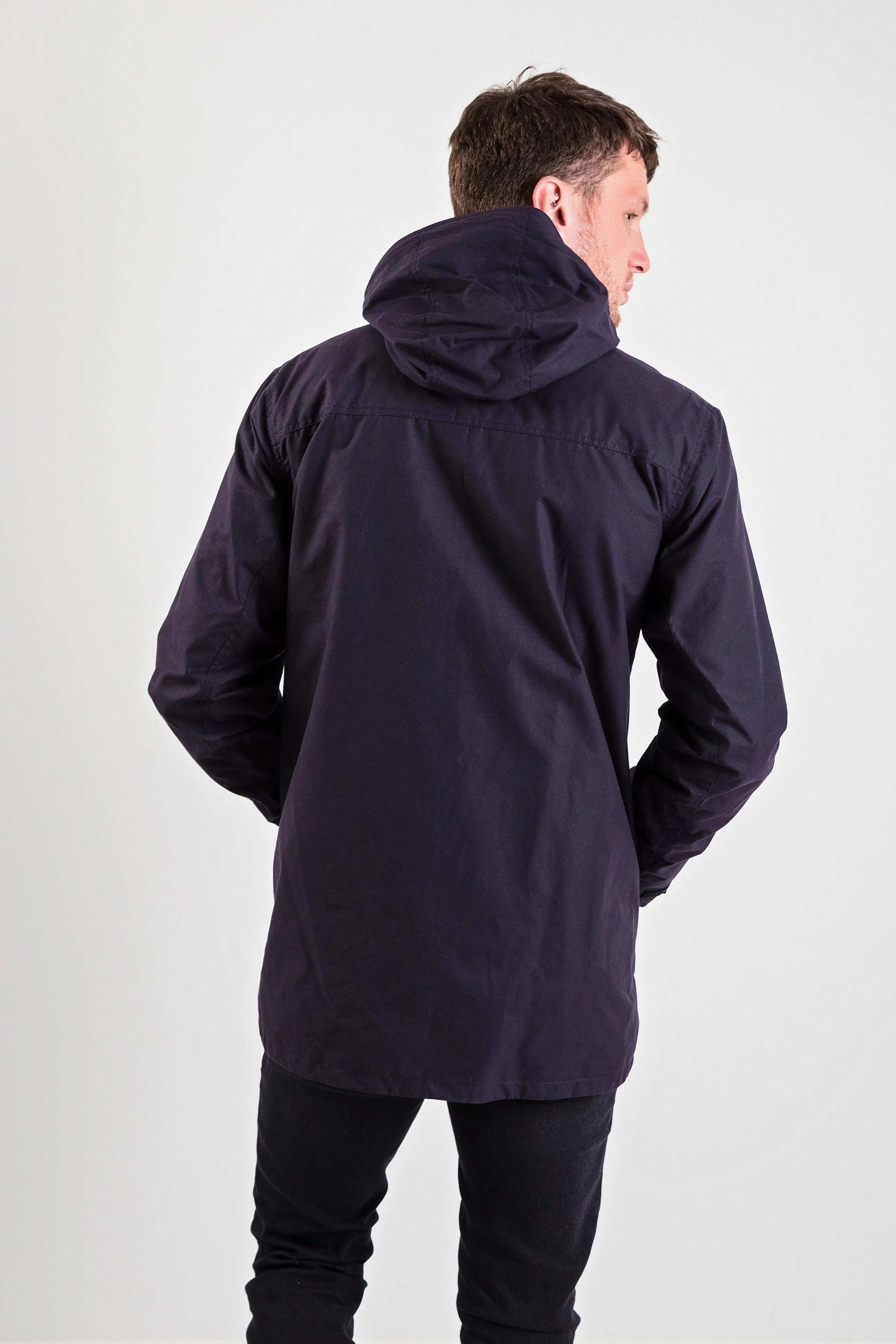 Men's Wax Jacket in Navy