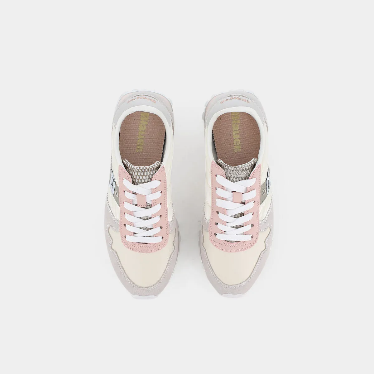 MILLEN01 white nude sneakers